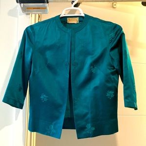 100% silk brocaded jacket